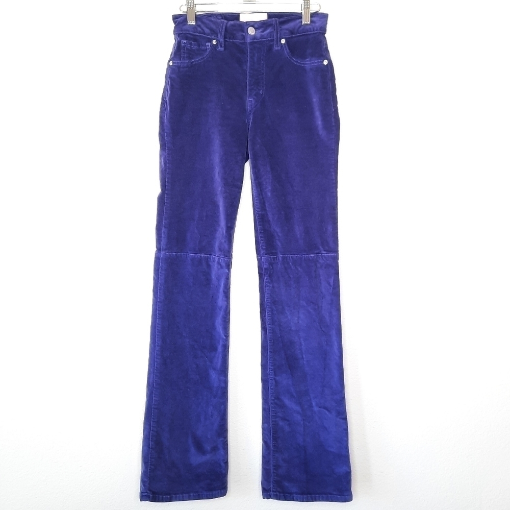 Revice Purple Velvet Flare Pants 25